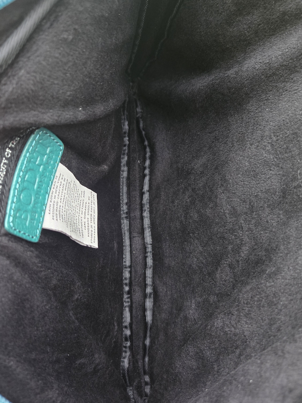 Teal Pebbled Leather Laptope/Work Bag - Picture 10 of 10